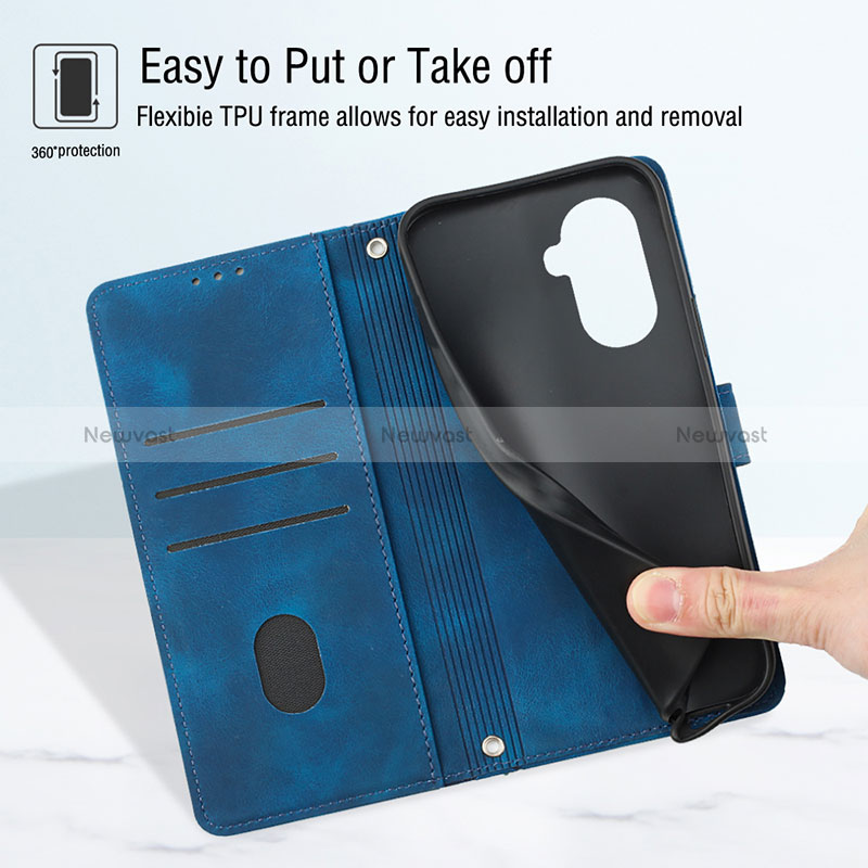 Leather Case Stands Flip Cover Holder Y03B for Huawei Enjoy 50