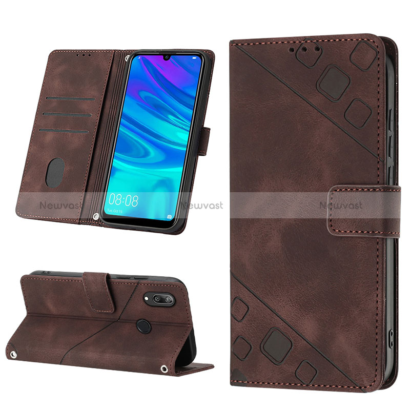 Leather Case Stands Flip Cover Holder Y03B for Huawei Honor 10X Lite