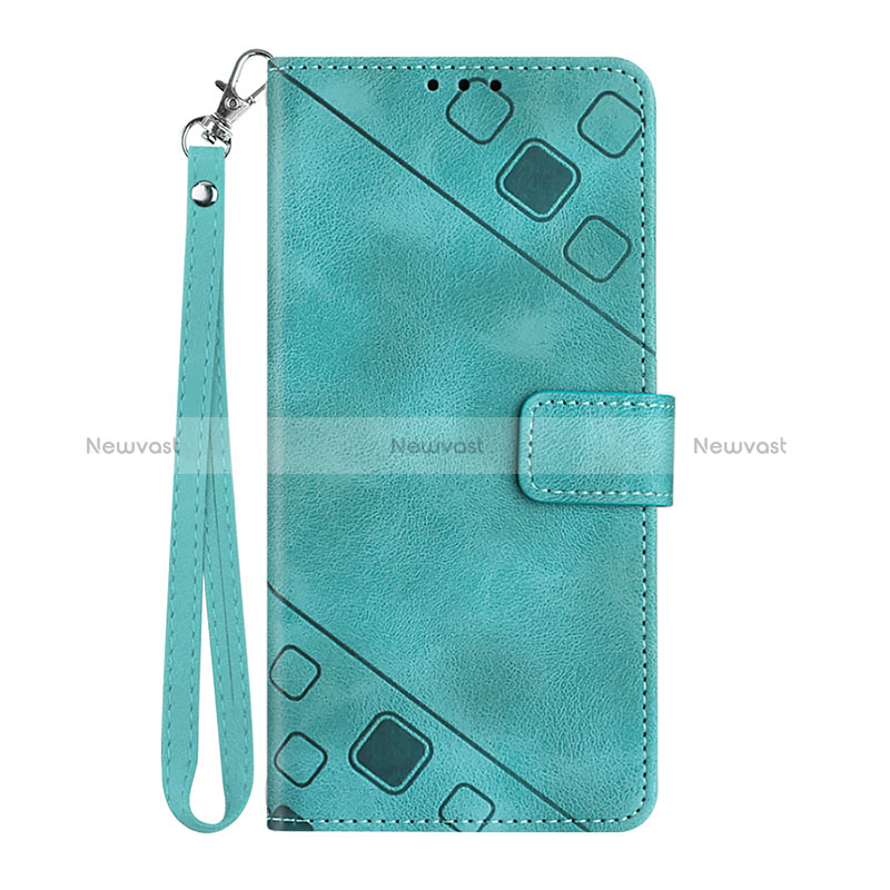 Leather Case Stands Flip Cover Holder Y03B for Huawei Honor Magic4 Lite 5G Green