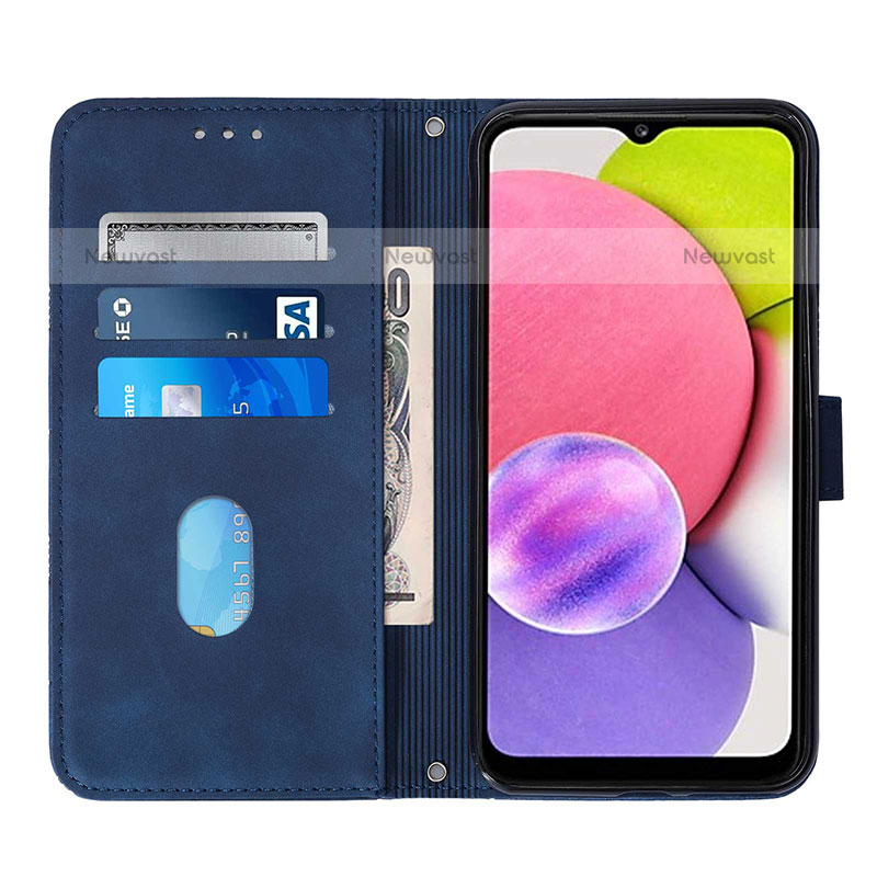 Leather Case Stands Flip Cover Holder Y03B for Samsung Galaxy A02s