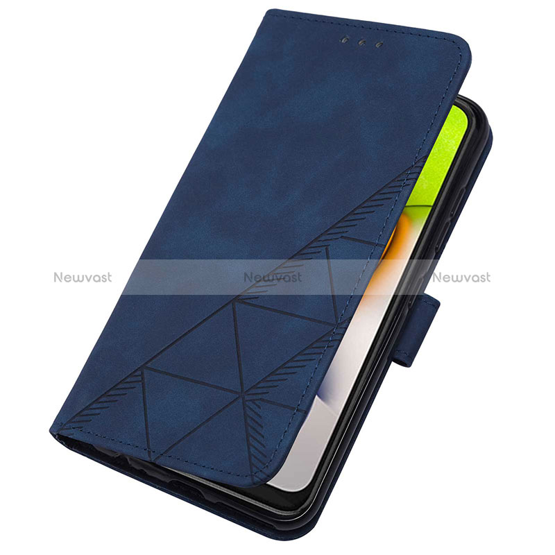 Leather Case Stands Flip Cover Holder Y03B for Samsung Galaxy A03