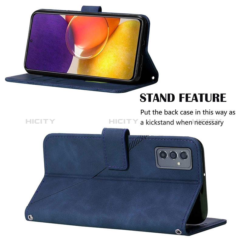 Leather Case Stands Flip Cover Holder Y03B for Samsung Galaxy A05s