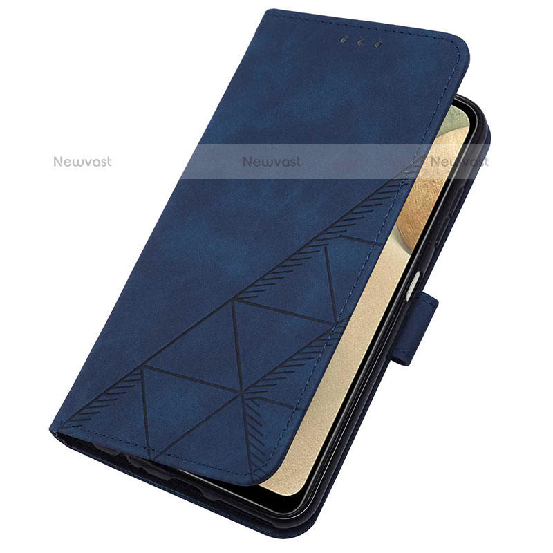 Leather Case Stands Flip Cover Holder Y03B for Samsung Galaxy A12