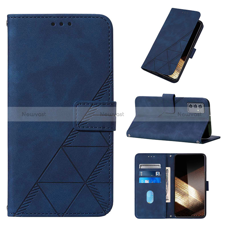 Leather Case Stands Flip Cover Holder Y03B for Samsung Galaxy A15 4G