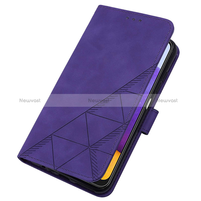 Leather Case Stands Flip Cover Holder Y03B for Samsung Galaxy A22 5G