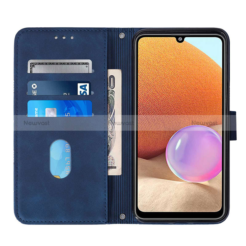 Leather Case Stands Flip Cover Holder Y03B for Samsung Galaxy A32 4G