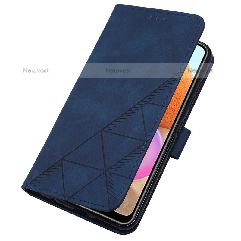 Leather Case Stands Flip Cover Holder Y03B for Samsung Galaxy M32 5G