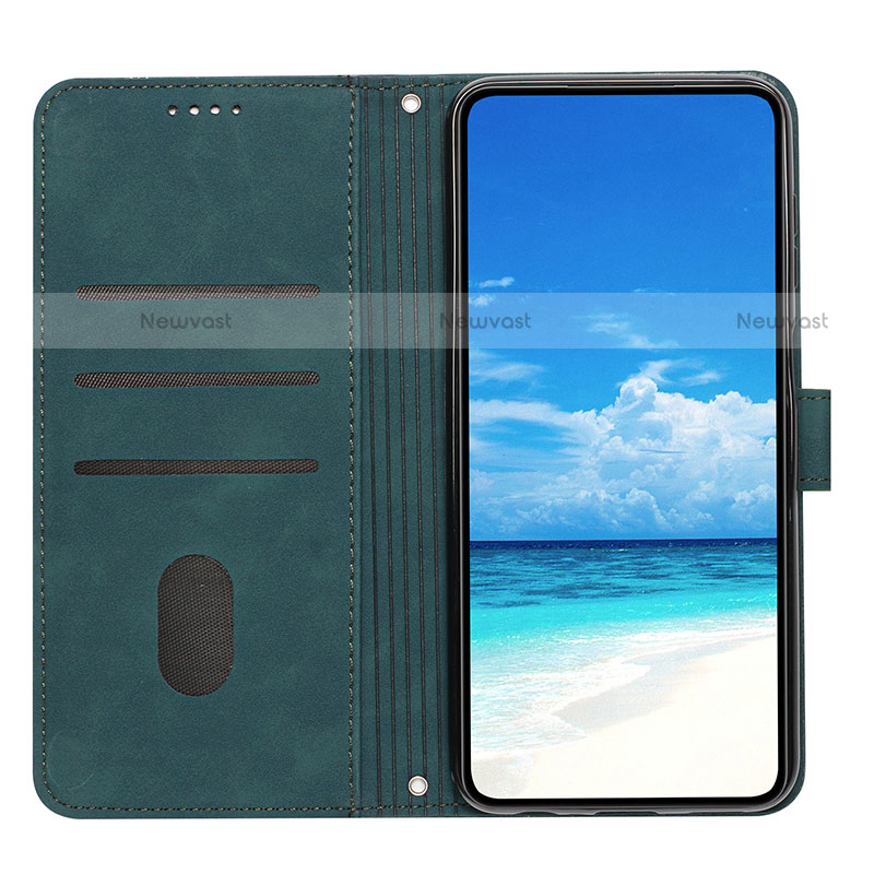 Leather Case Stands Flip Cover Holder Y03X for Motorola Moto E40