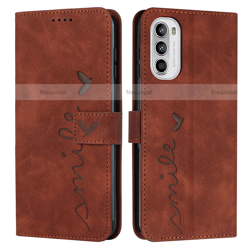 Leather Case Stands Flip Cover Holder Y03X for Motorola Moto Edge (2022) 5G