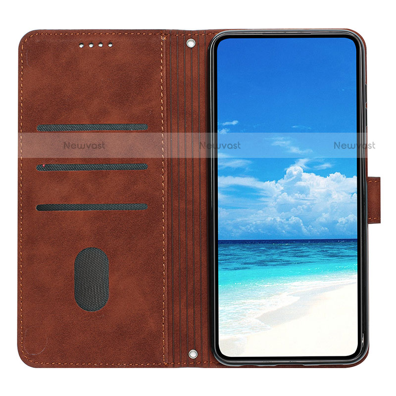 Leather Case Stands Flip Cover Holder Y03X for Motorola Moto Edge Lite 5G