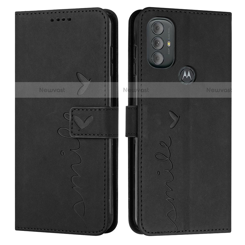 Leather Case Stands Flip Cover Holder Y03X for Motorola Moto G Play (2023)