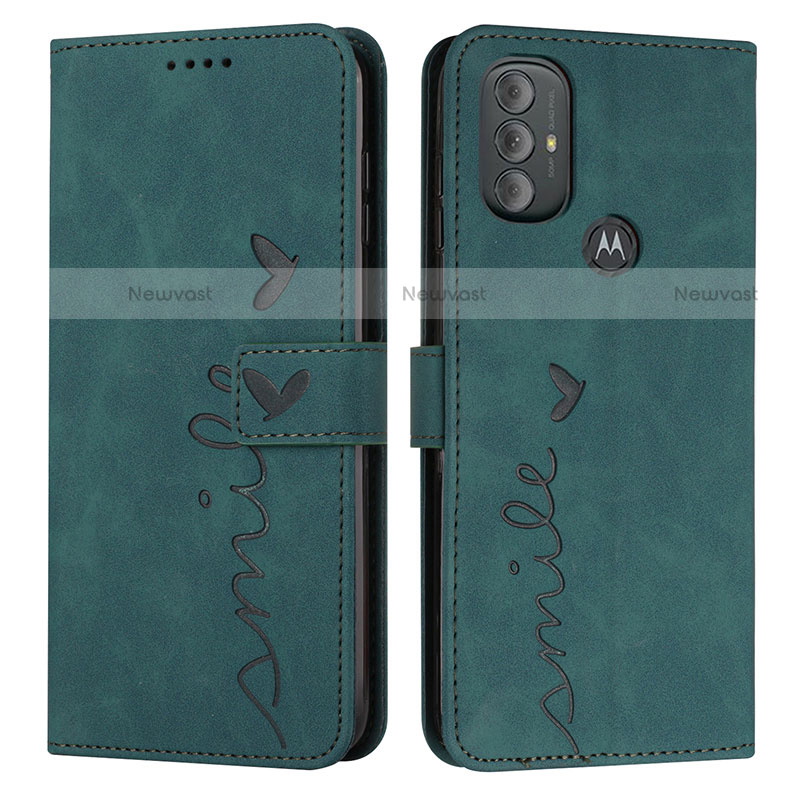 Leather Case Stands Flip Cover Holder Y03X for Motorola Moto G Play (2023)