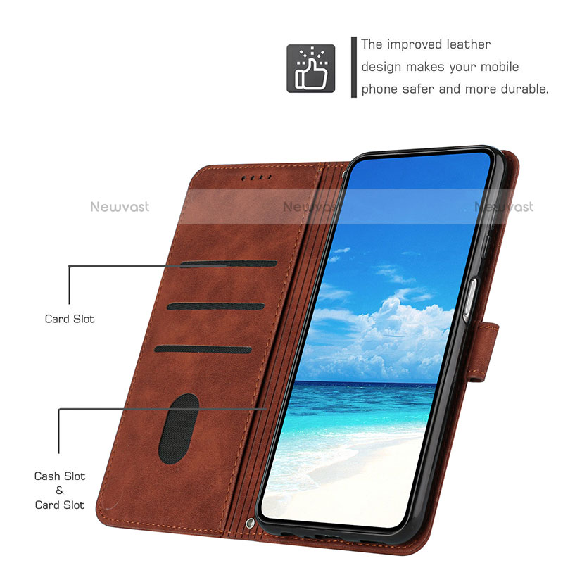 Leather Case Stands Flip Cover Holder Y03X for Motorola Moto G Play Gen 2