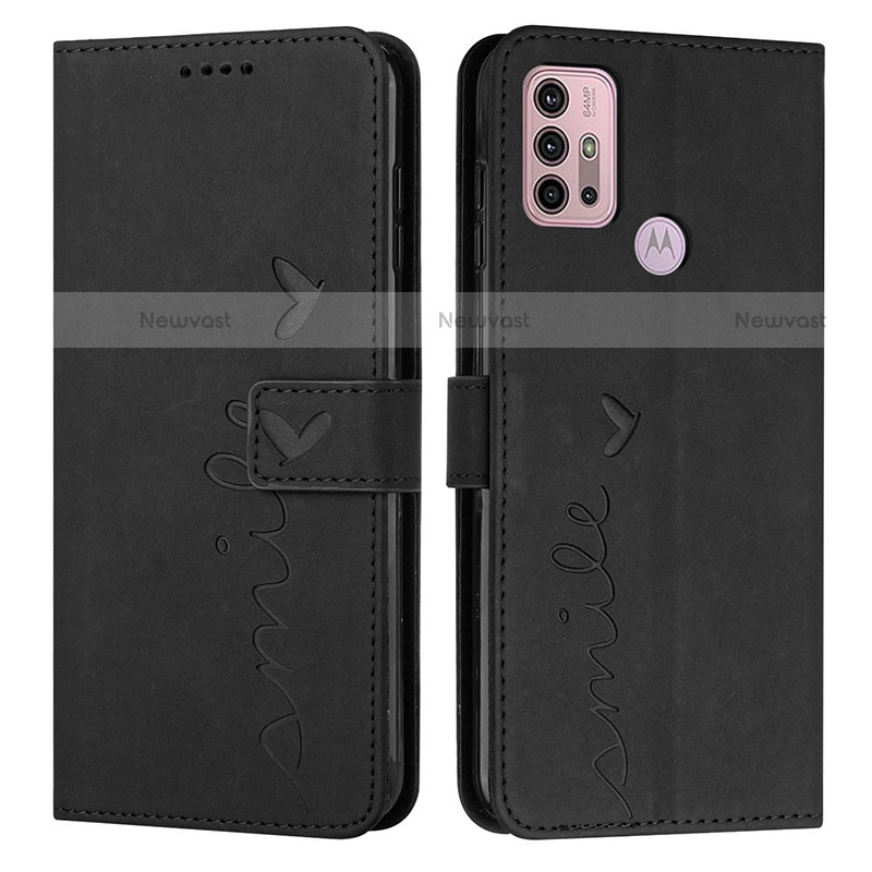 Leather Case Stands Flip Cover Holder Y03X for Motorola Moto G10 Power