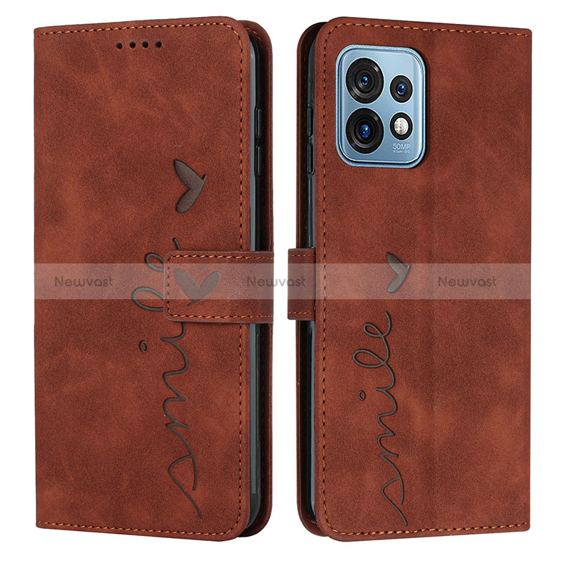 Leather Case Stands Flip Cover Holder Y03X for Motorola Moto X40 5G