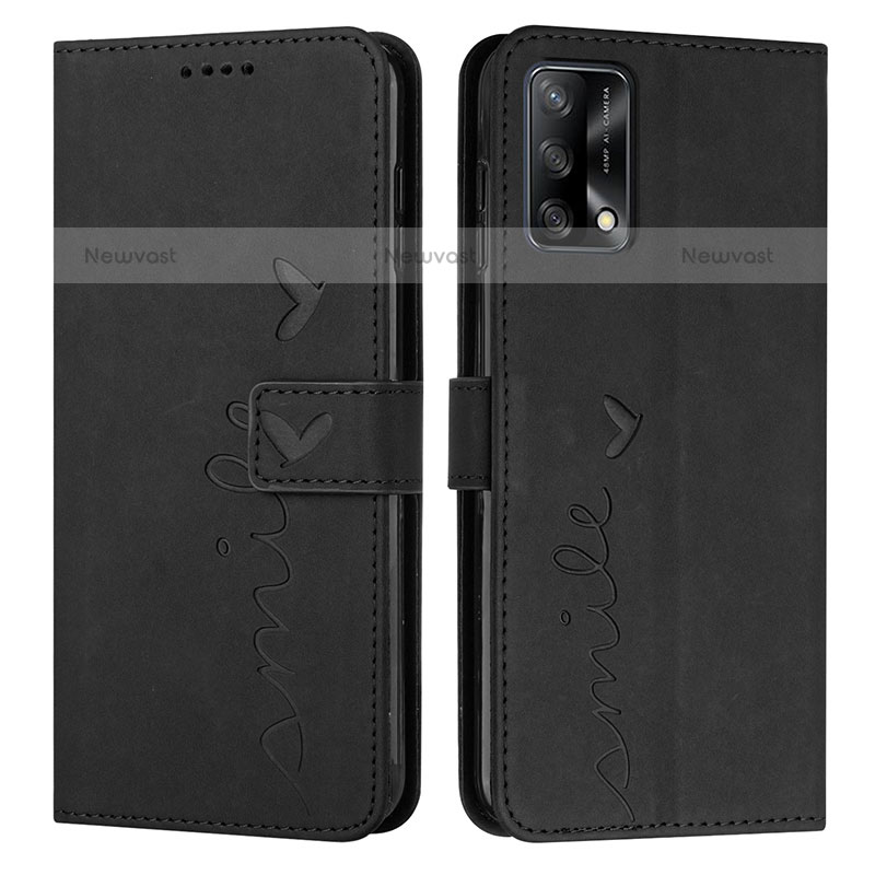 Leather Case Stands Flip Cover Holder Y03X for Oppo A74 4G