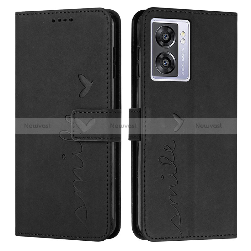 Leather Case Stands Flip Cover Holder Y03X for Oppo A77 5G