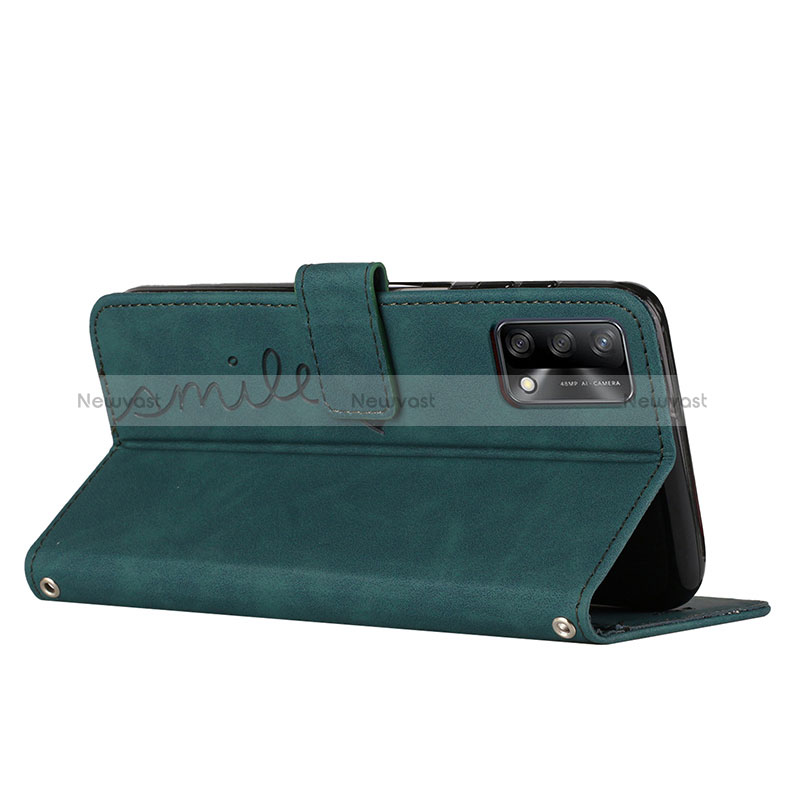 Leather Case Stands Flip Cover Holder Y03X for Oppo Reno6 Lite