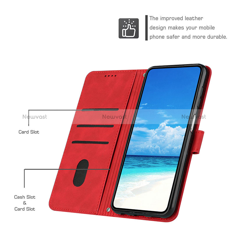 Leather Case Stands Flip Cover Holder Y03X for Realme 10 Pro 5G