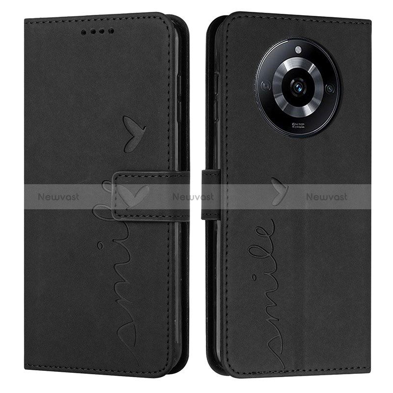 Leather Case Stands Flip Cover Holder Y03X for Realme 11 Pro 5G