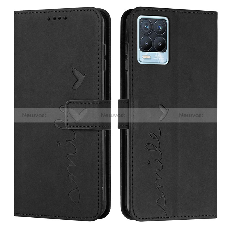 Leather Case Stands Flip Cover Holder Y03X for Realme 8 Pro