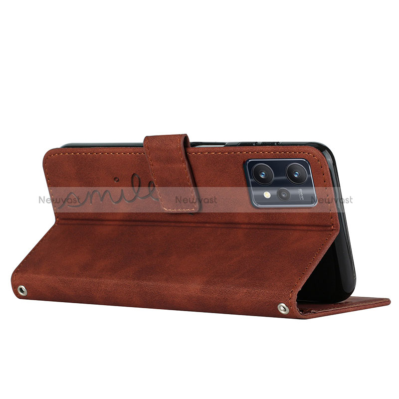 Leather Case Stands Flip Cover Holder Y03X for Realme 9 4G