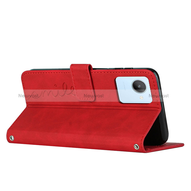 Leather Case Stands Flip Cover Holder Y03X for Realme C30