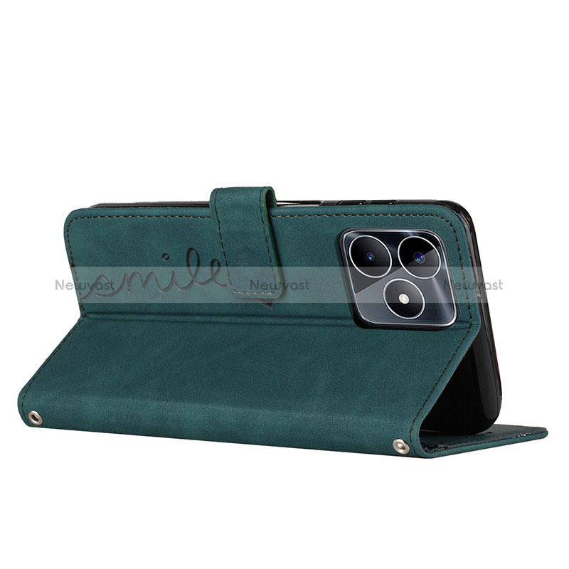 Leather Case Stands Flip Cover Holder Y03X for Realme C51