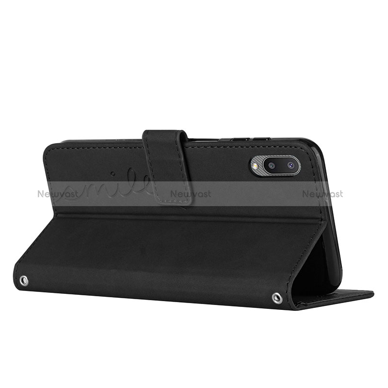 Leather Case Stands Flip Cover Holder Y03X for Samsung Galaxy A02