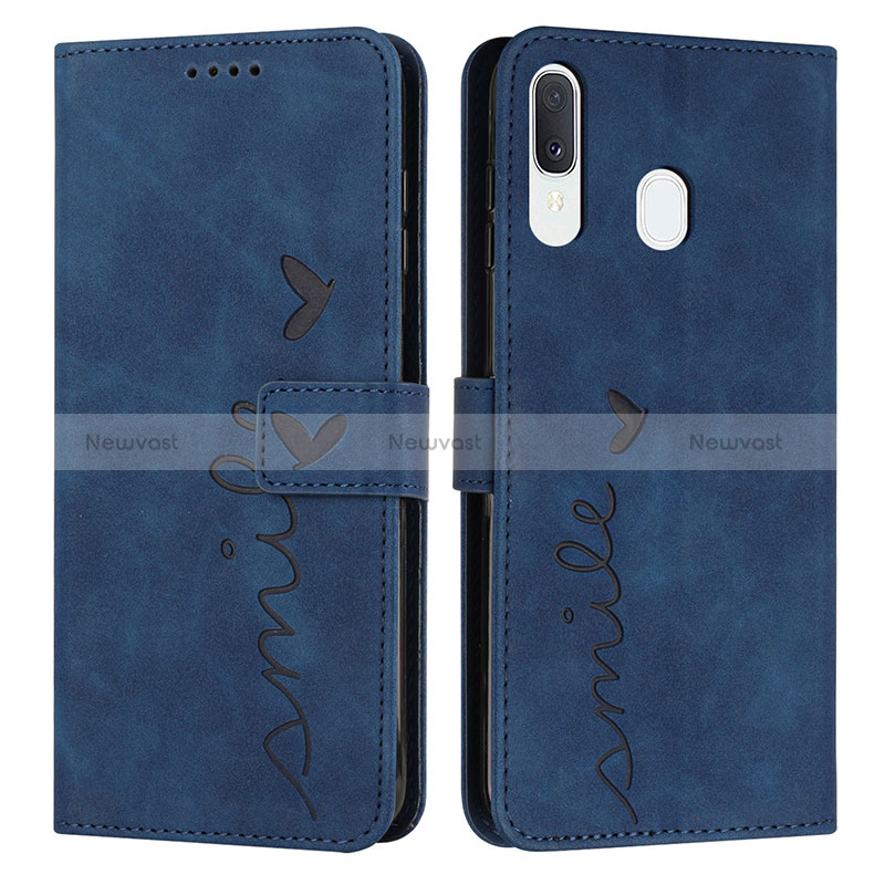 Leather Case Stands Flip Cover Holder Y03X for Samsung Galaxy A30