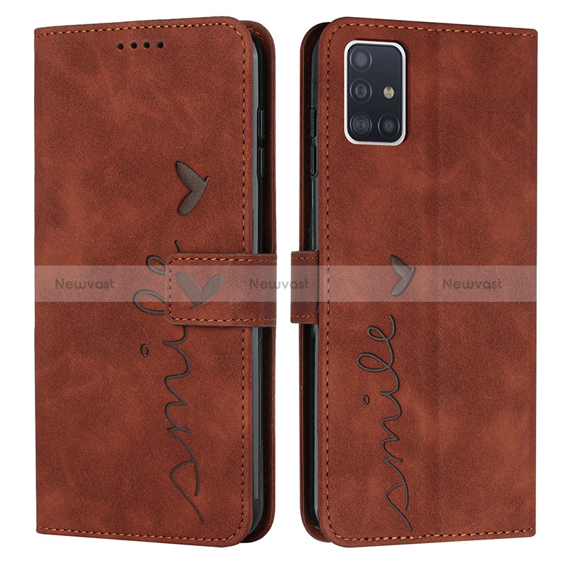 Leather Case Stands Flip Cover Holder Y03X for Samsung Galaxy A71 5G