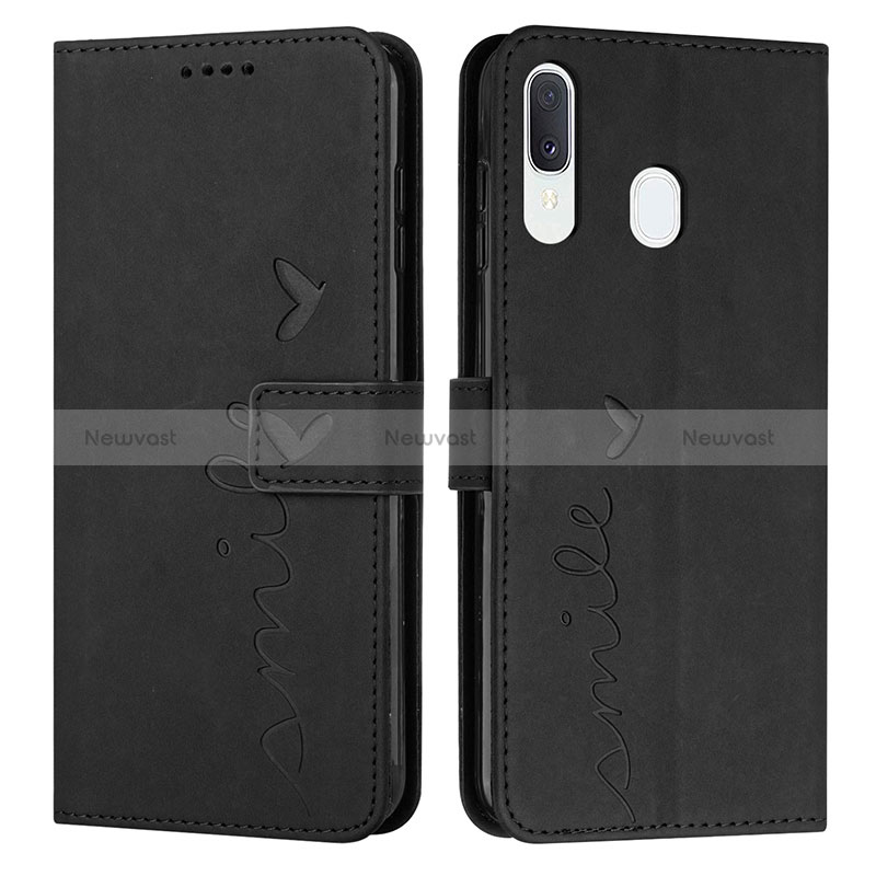 Leather Case Stands Flip Cover Holder Y03X for Samsung Galaxy M10S