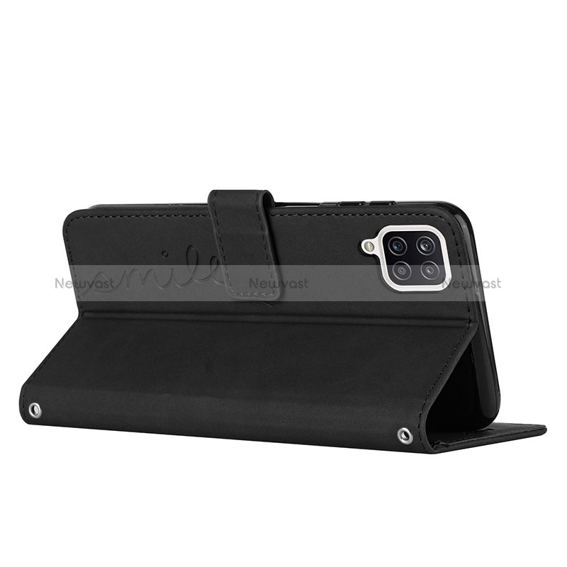 Leather Case Stands Flip Cover Holder Y03X for Samsung Galaxy M12