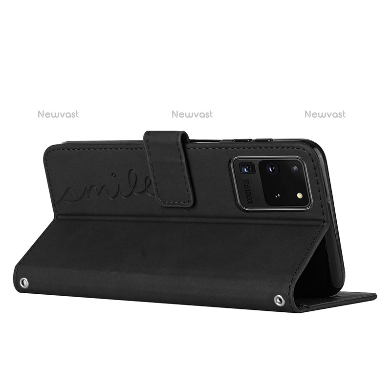 Leather Case Stands Flip Cover Holder Y03X for Samsung Galaxy S20 Ultra