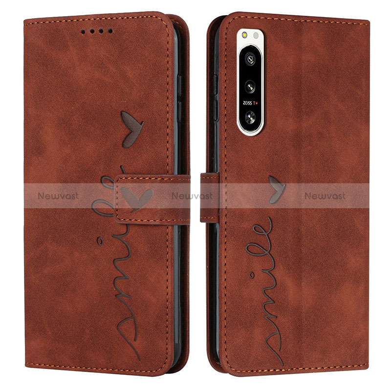 Leather Case Stands Flip Cover Holder Y03X for Sony Xperia 5 IV