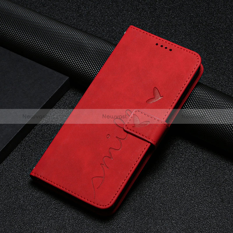 Leather Case Stands Flip Cover Holder Y03X for Xiaomi Mi 13 Pro 5G Red