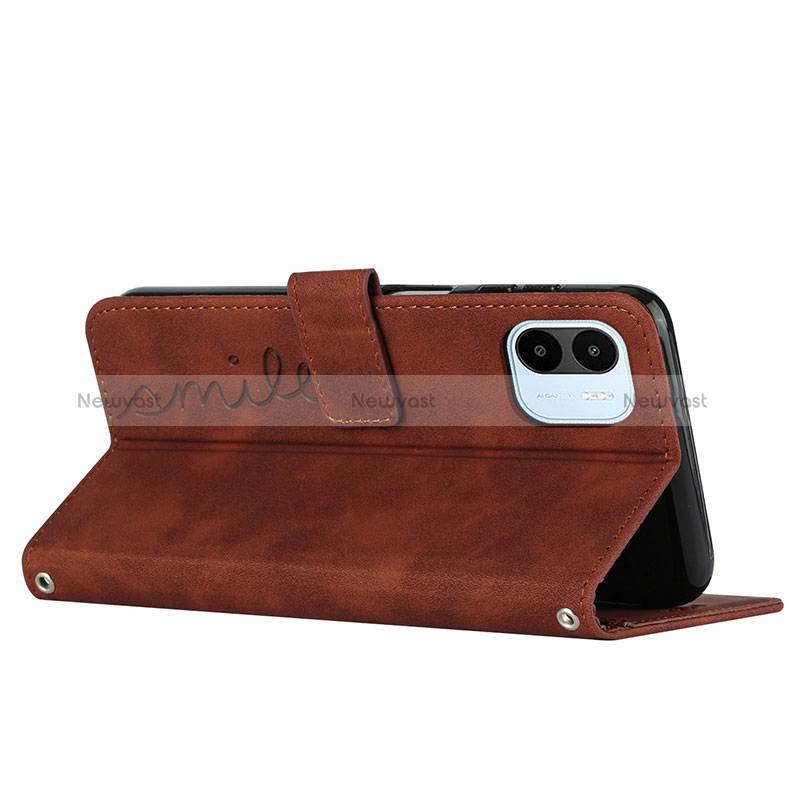 Leather Case Stands Flip Cover Holder Y03X for Xiaomi Poco C51