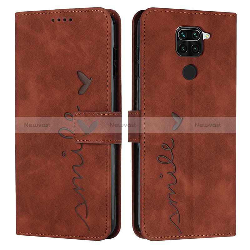 Leather Case Stands Flip Cover Holder Y03X for Xiaomi Redmi 10X 4G