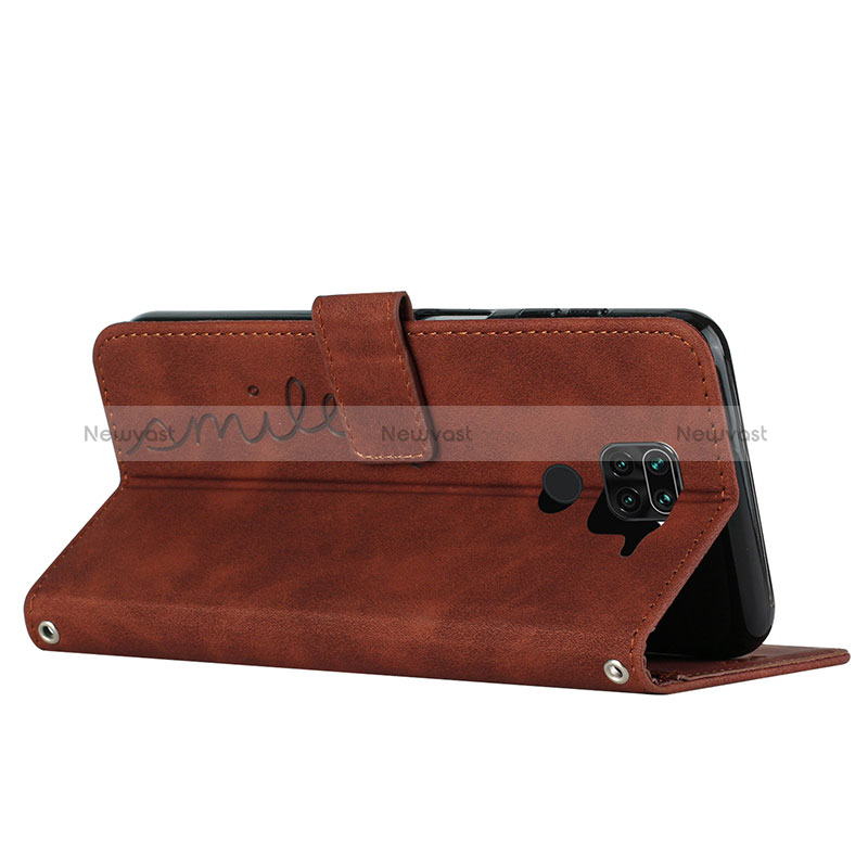 Leather Case Stands Flip Cover Holder Y03X for Xiaomi Redmi 10X 4G