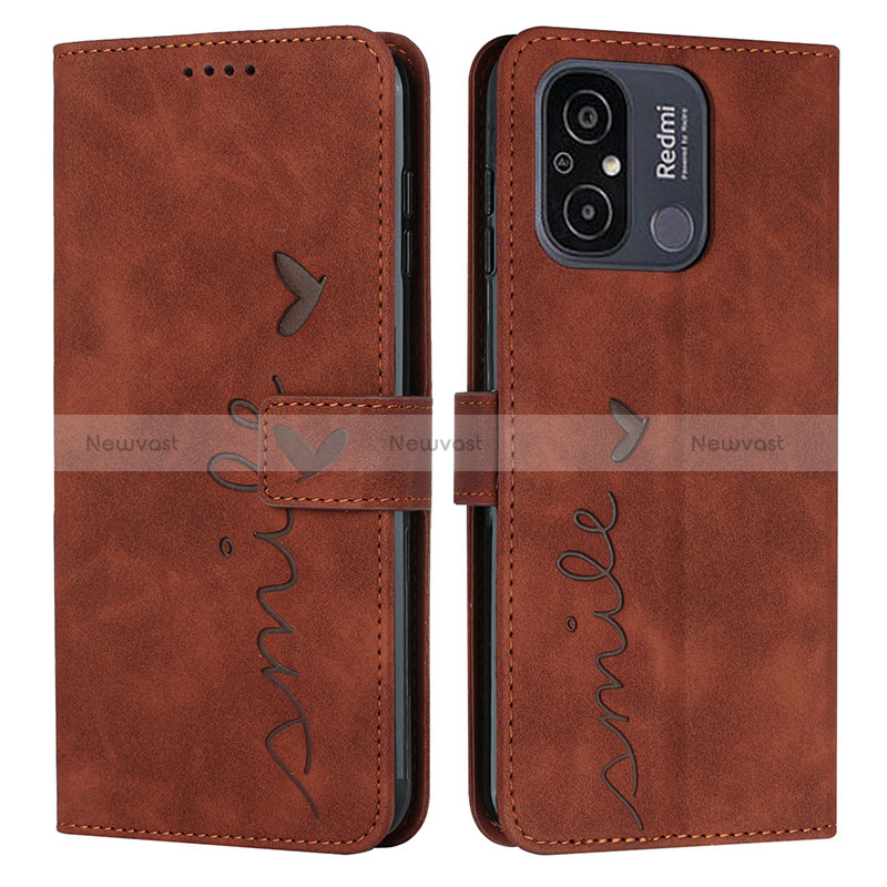 Leather Case Stands Flip Cover Holder Y03X for Xiaomi Redmi 12C 4G