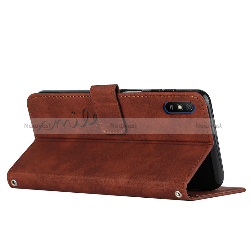 Leather Case Stands Flip Cover Holder Y03X for Xiaomi Redmi 9A