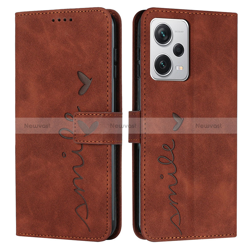 Leather Case Stands Flip Cover Holder Y03X for Xiaomi Redmi Note 12 Pro 5G