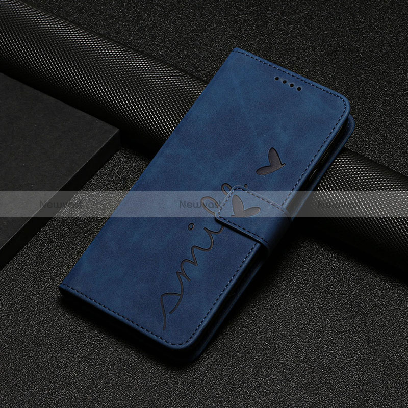 Leather Case Stands Flip Cover Holder Y03X for Xiaomi Redmi Note 12 Pro Speed 5G Blue