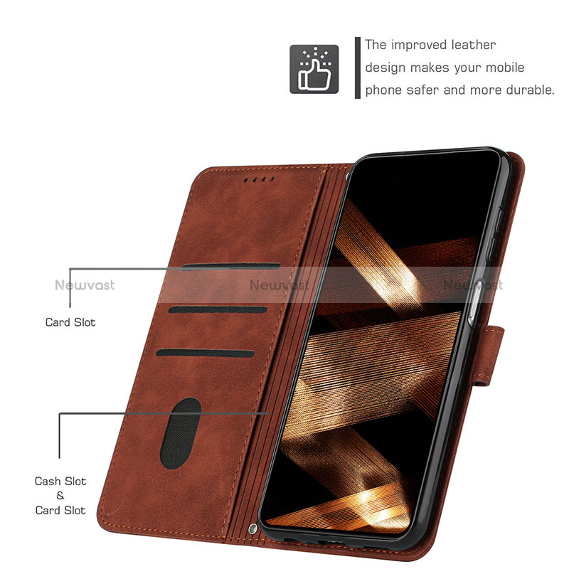 Leather Case Stands Flip Cover Holder Y03X for Xiaomi Redmi Note 12R Pro 5G