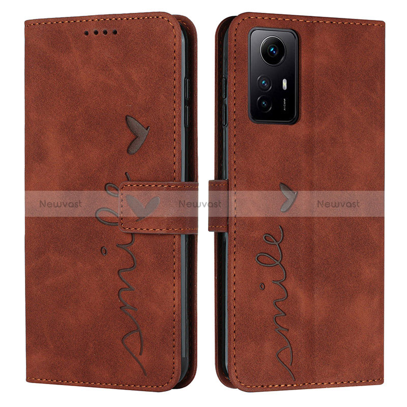 Leather Case Stands Flip Cover Holder Y03X for Xiaomi Redmi Note 12S