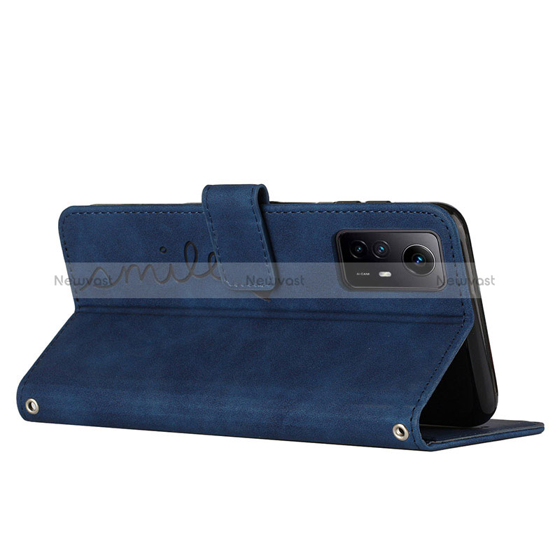 Leather Case Stands Flip Cover Holder Y03X for Xiaomi Redmi Note 12S