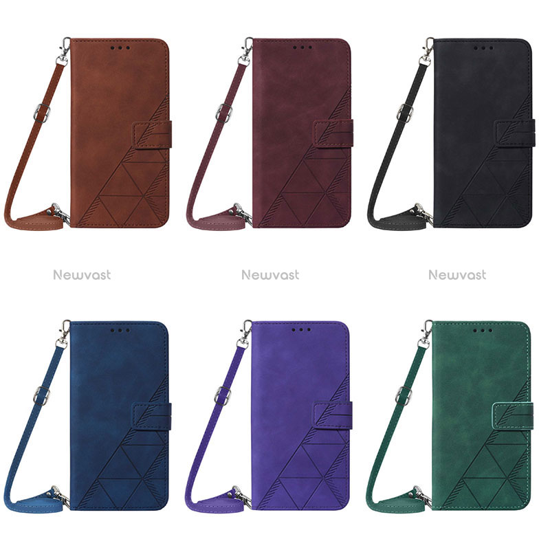 Leather Case Stands Flip Cover Holder Y04B for Samsung Galaxy A12 5G