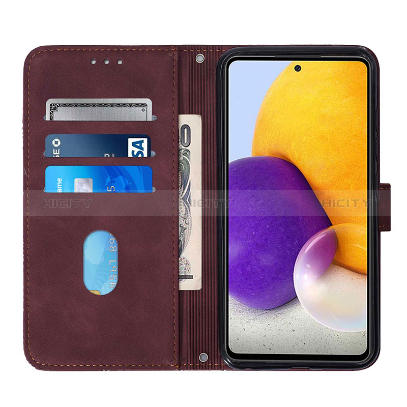 Leather Case Stands Flip Cover Holder Y04B for Samsung Galaxy A72 5G