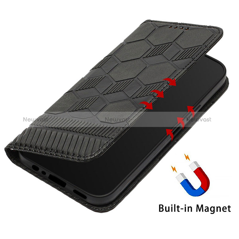 Leather Case Stands Flip Cover Holder Y04B for Samsung Galaxy M02s