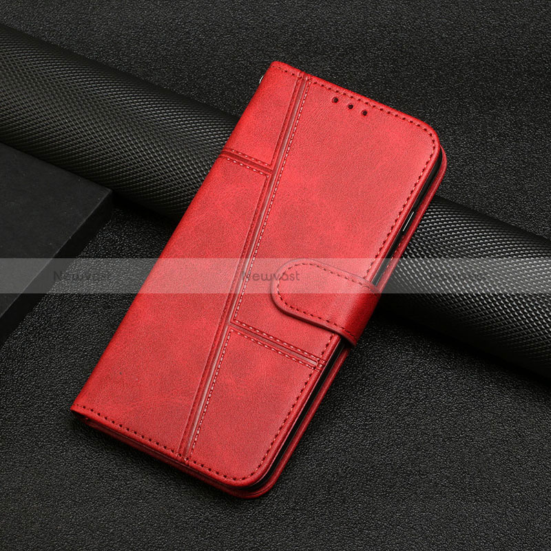 Leather Case Stands Flip Cover Holder Y04X for Motorola Moto E22i